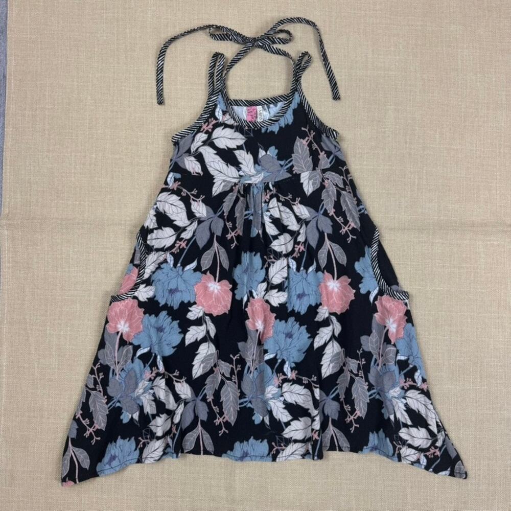 Cinnamon Girl Hawaii Girls Floral Asymmetric Sleeveless Dress Sz 3-4 YO Tropical